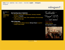 Tablet Screenshot of milonguero.si